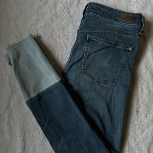 Pilcro raw-hem cropped jeans